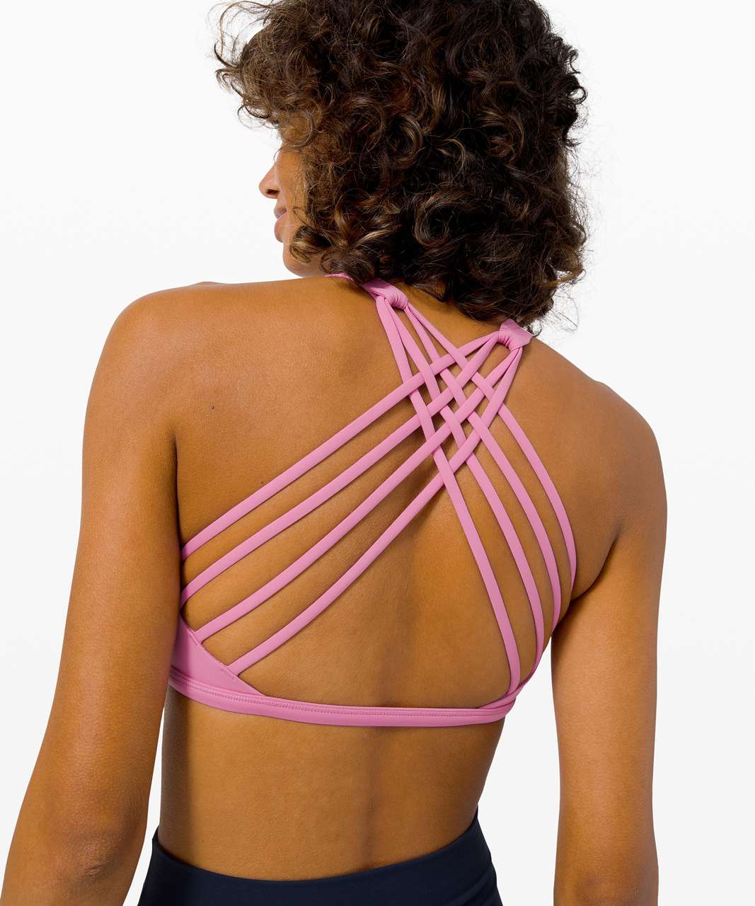 Lululemon Free To Be Bra Wild High Neck*Light Support, A/B Cup (Online Only) - Magenta Glow