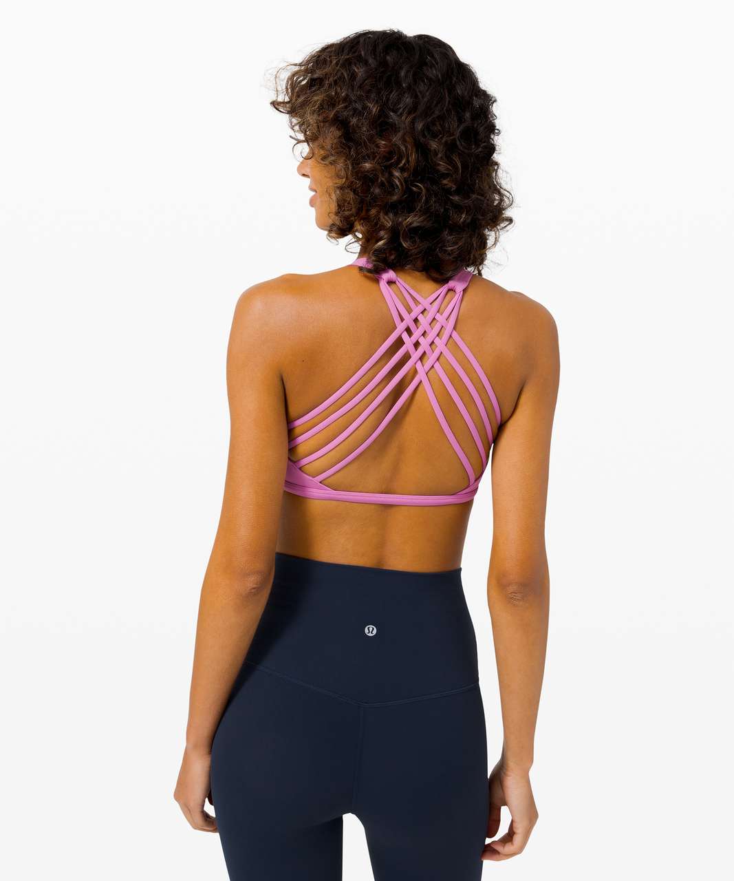 Lululemon Free To Be Bra Wild High Neck*Light Support, A/B Cup (Online Only) - Magenta Glow