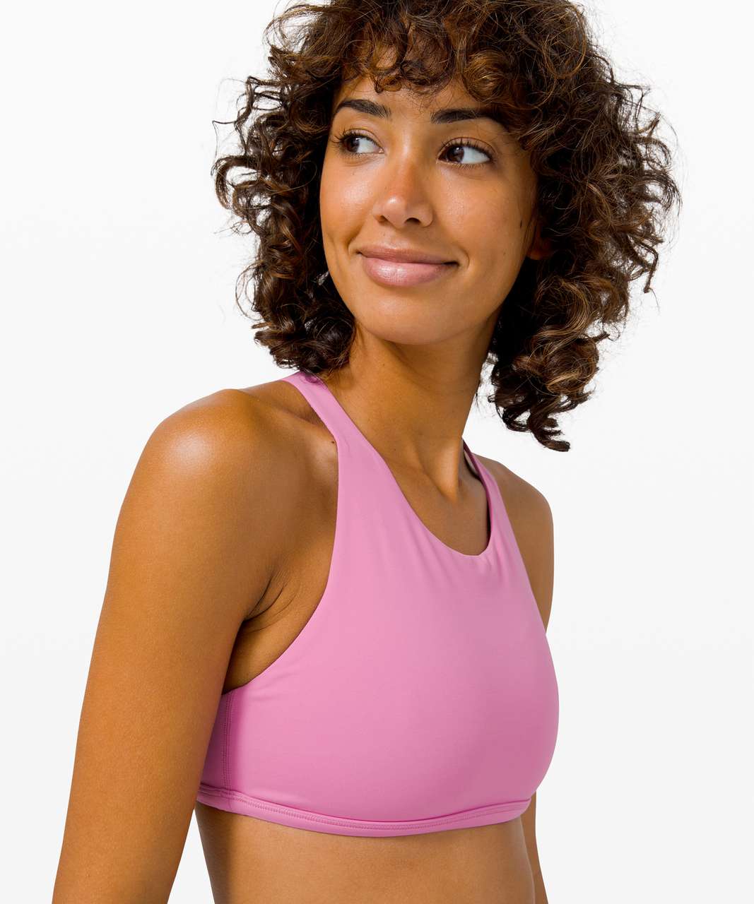 Lululemon Free To Be Bra Wild High Neck*Light Support, A/B Cup (Online Only) - Magenta Glow