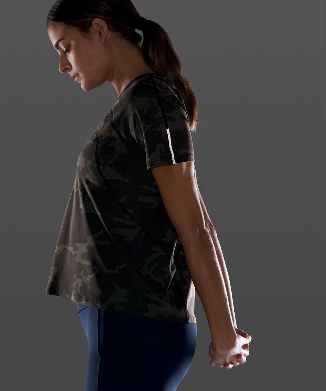 Lululemon Outrun the Heat Short Sleeve - Incognito Camo Multi