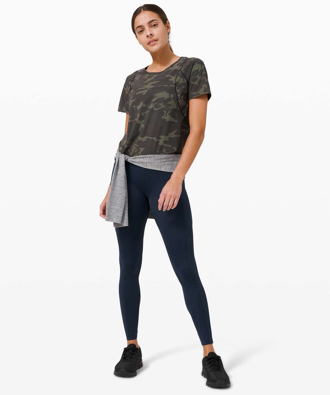 Lululemon Outrun the Heat Short Sleeve - Incognito Camo Multi