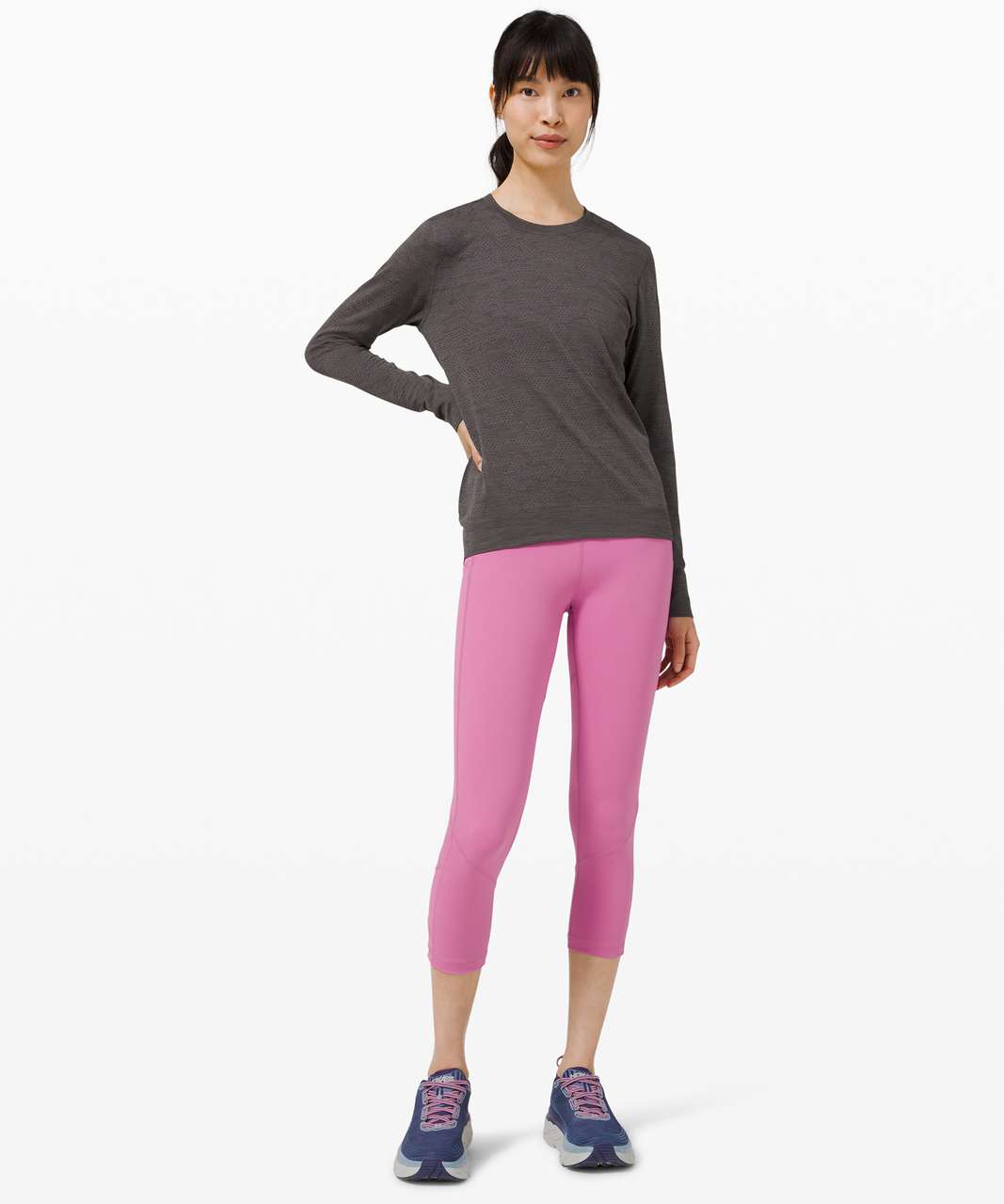 Lululemon Pace Rival High-Rise Crop 22" - Magenta Glow