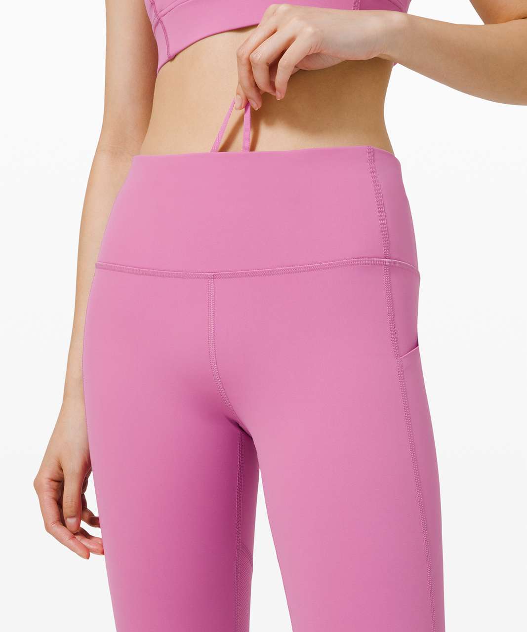 Lululemon Pace Rival High-Rise Crop 22" - Magenta Glow