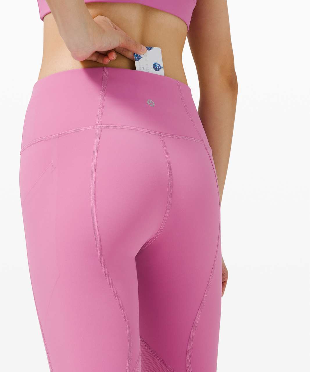 Lululemon Pace Rival High-Rise Crop 22 - Magenta Glow - lulu fanatics