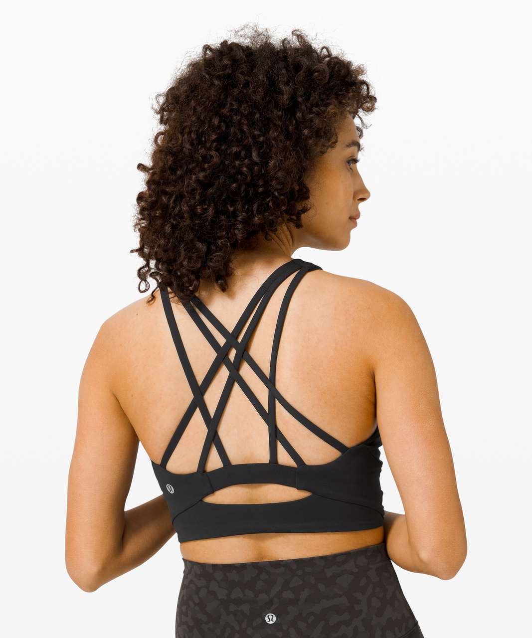 Lululemon Free To Be Serene Bra High Neck Long Line - Black - lulu fanatics