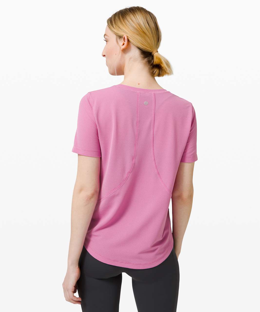 Lululemon Long Distance Short Sleeve - Magenta Glow