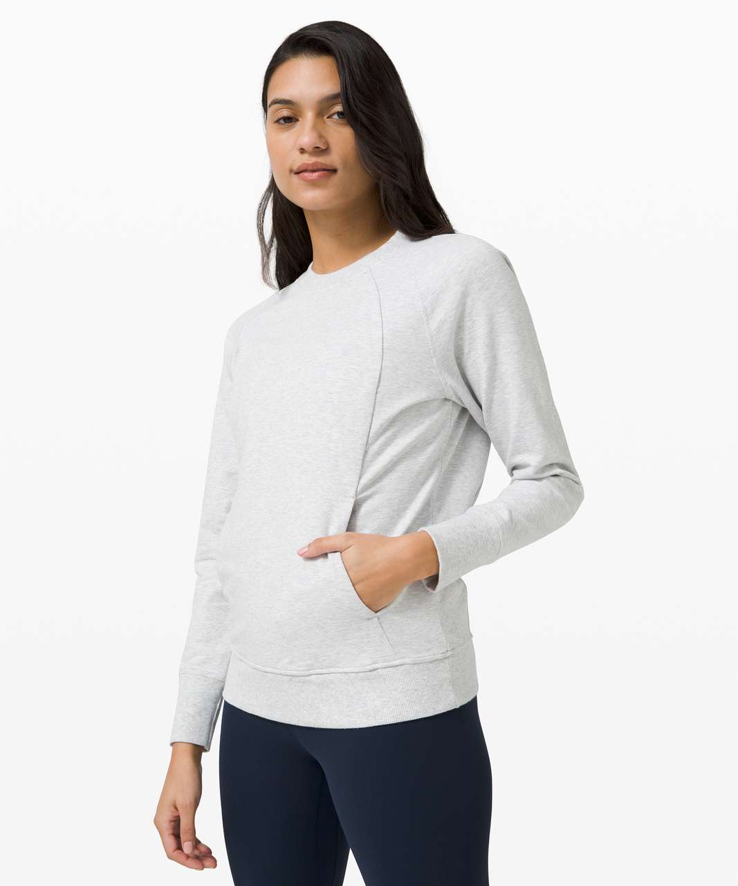 Lululemon Scuba Crew - Heathered Core Ultra Light Grey