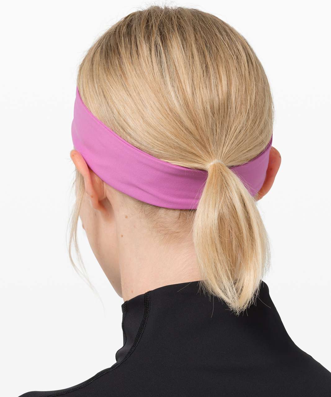 Lululemon Fly Away Tamer Headband II - Magenta Glow