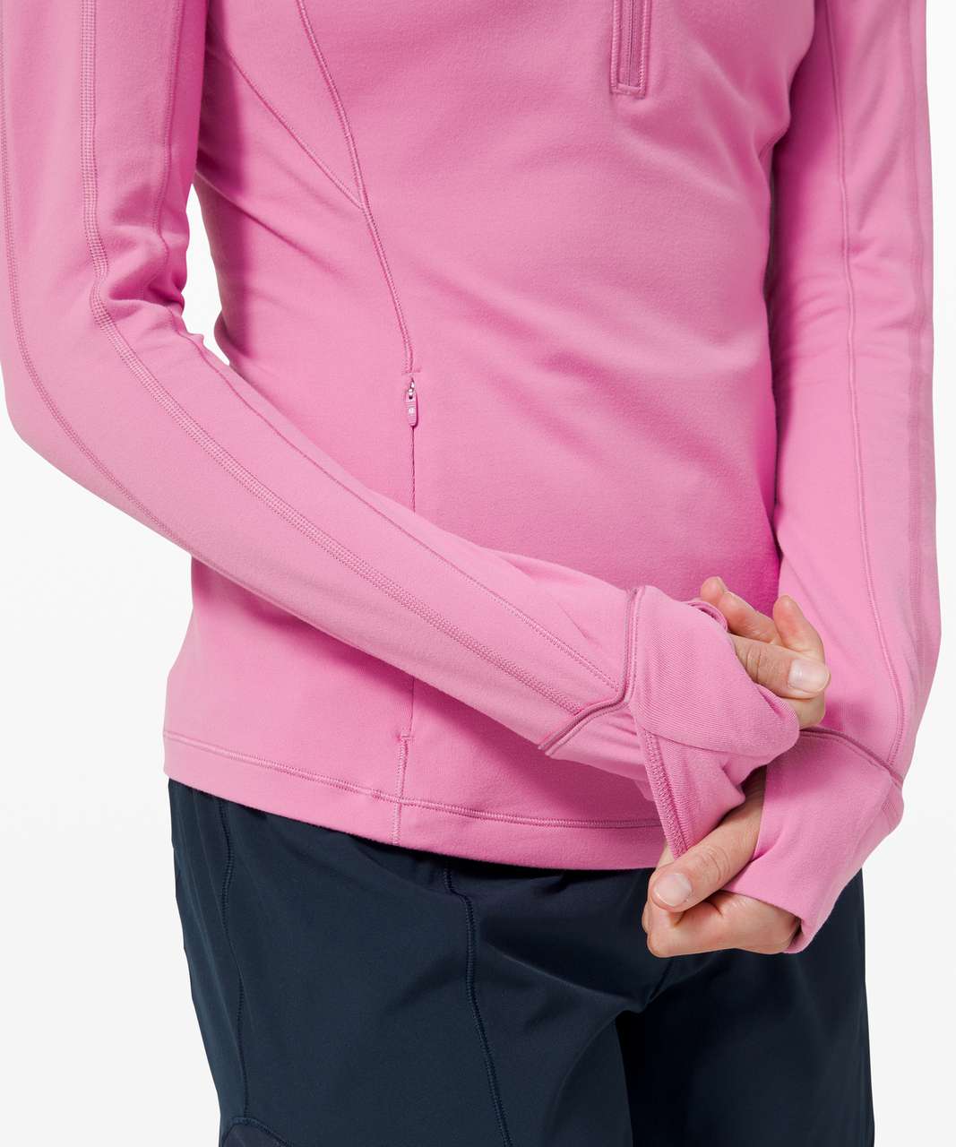 Lululemon Run Briskly 1/2 Zip - Magenta Glow