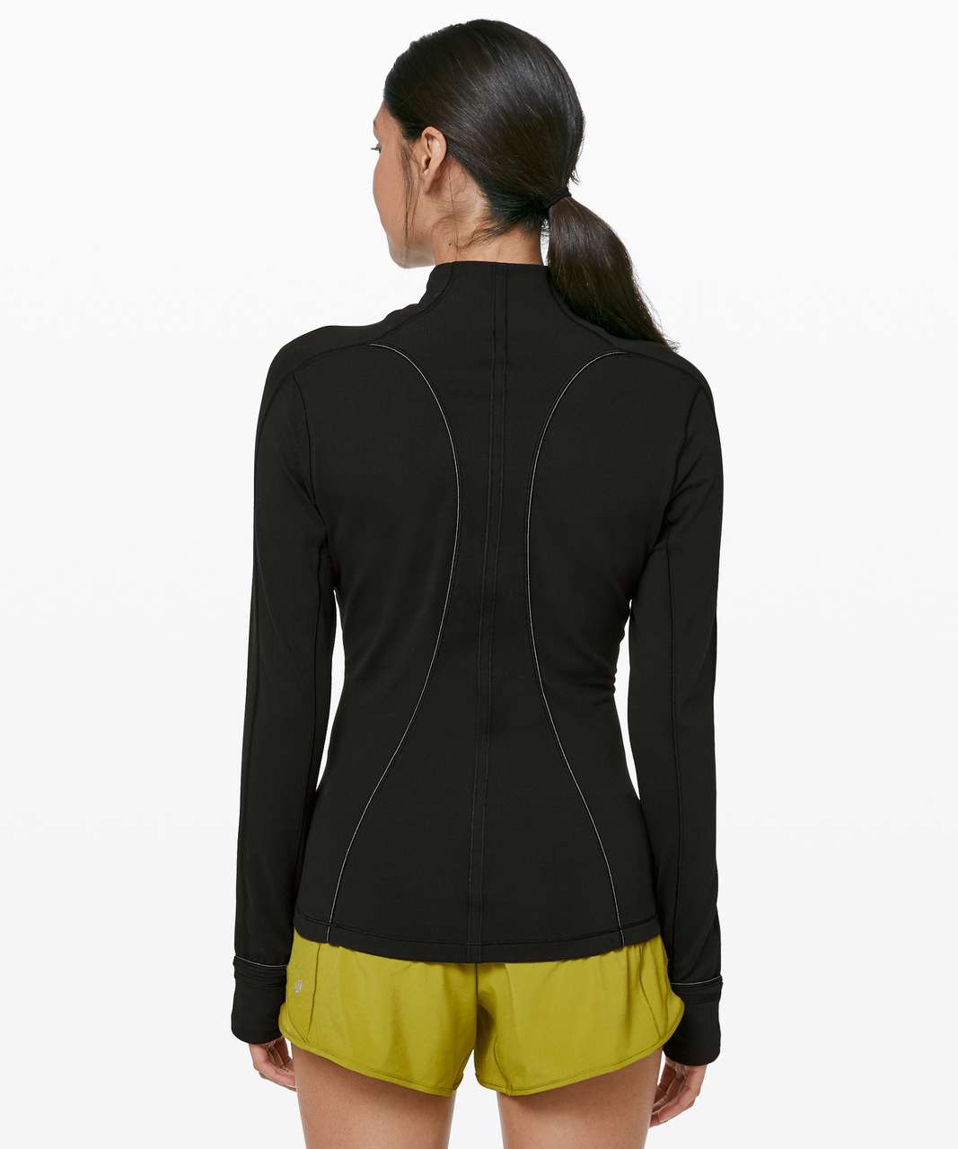 Lululemon Run Briskly 1/2 Zip - Black (First Release) - lulu fanatics