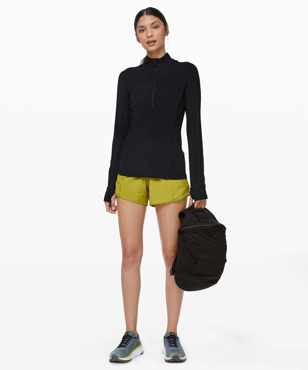 Lululemon Run Briskly 1/2 Zip - Black (First Release) - lulu fanatics