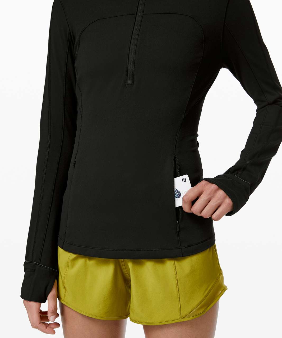 Lululemon Run Briskly 1/2 Zip - Black (First Release)