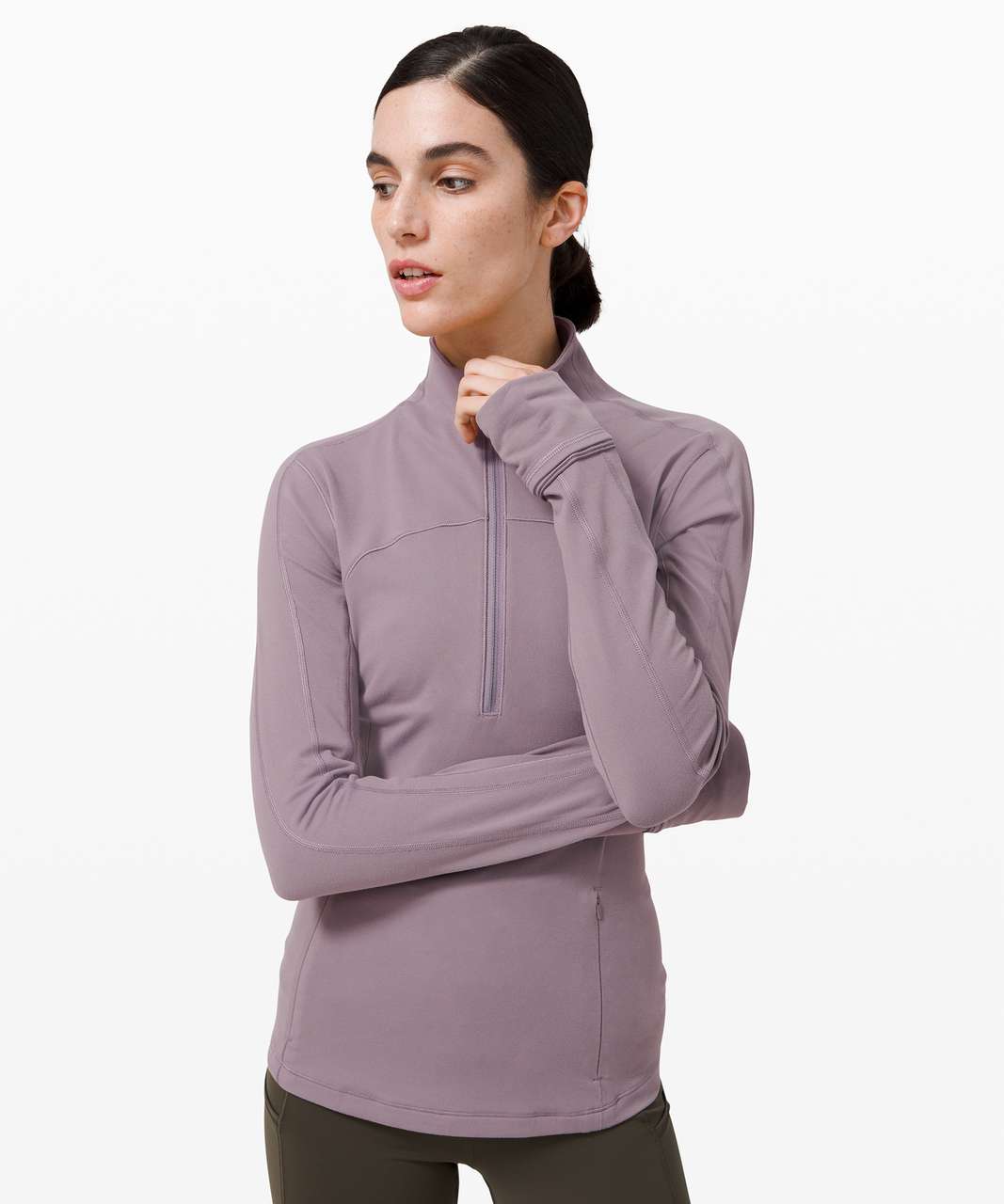 Lululemon Run Briskly 1/2 Zip - Lunar Rock