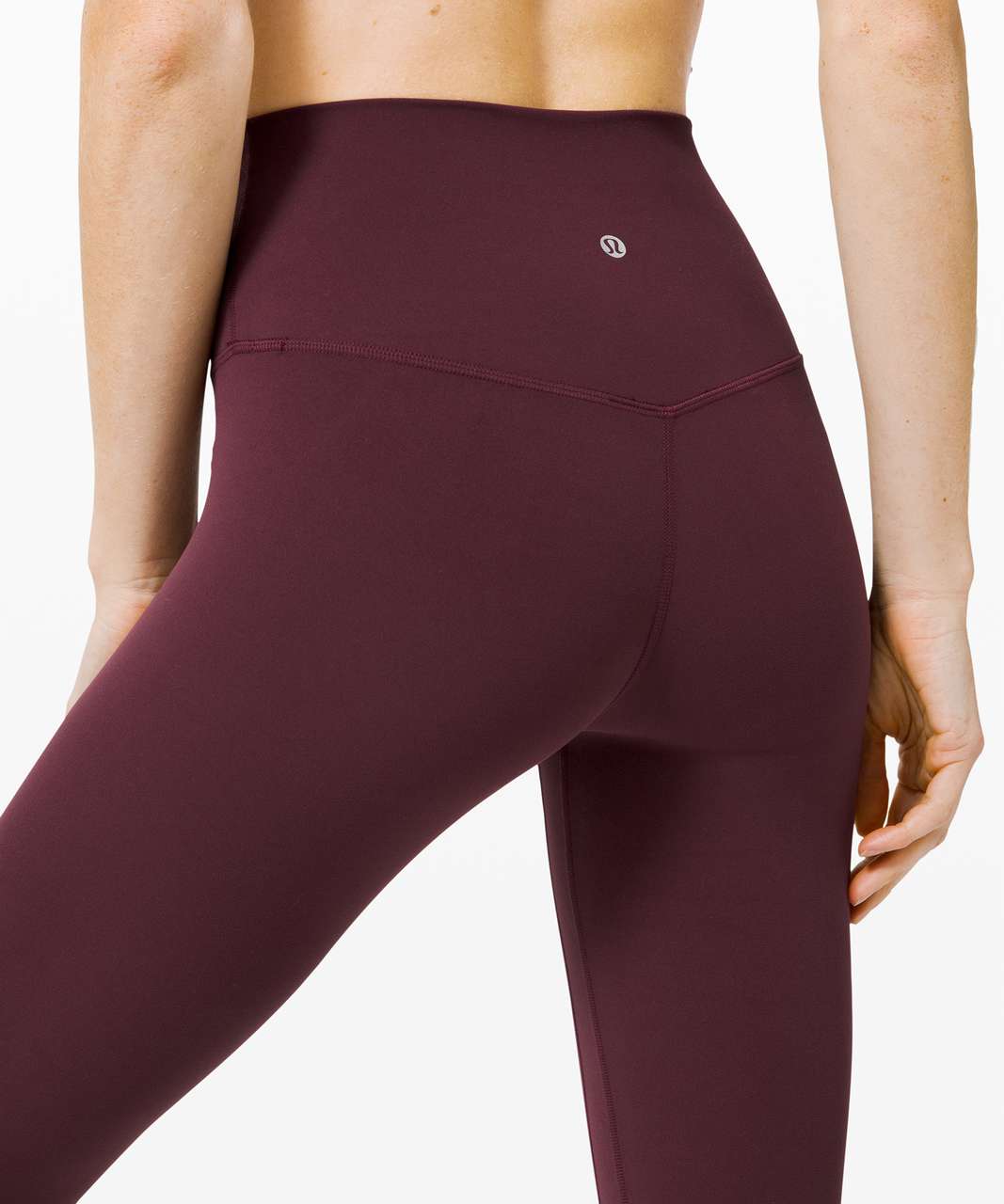 Lululemon Athletica Chevron-herringbone Burgundy Leggings Size 6 - 60% off