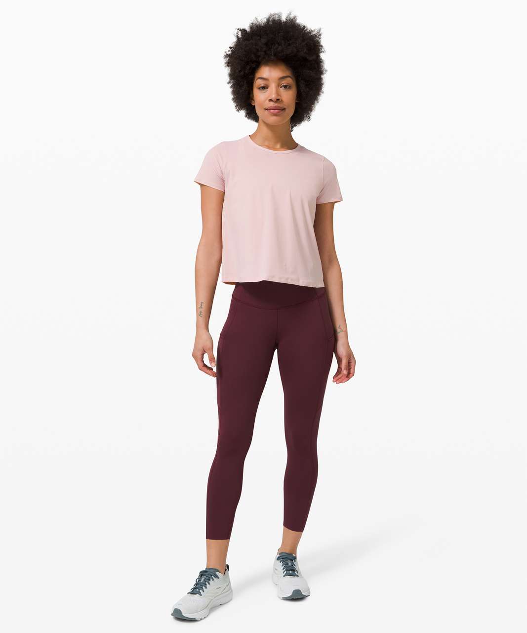 Lululemon Sunday Sprint Short Sleeve - Porcelain Pink