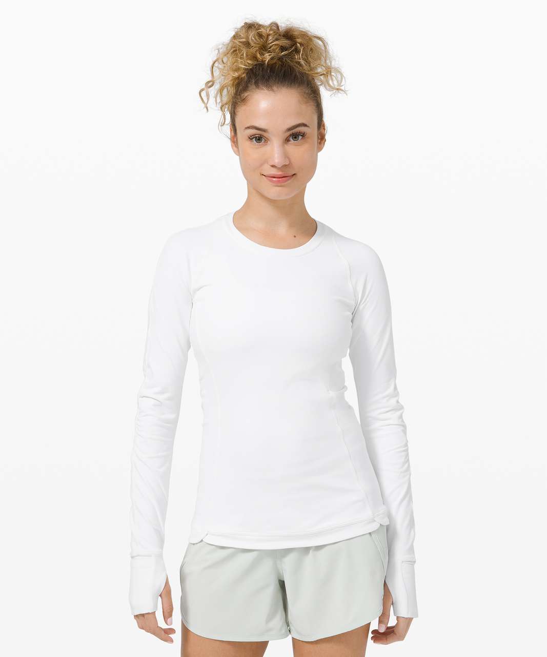 Lululemon Sculpt Long Sleeve - White - lulu fanatics