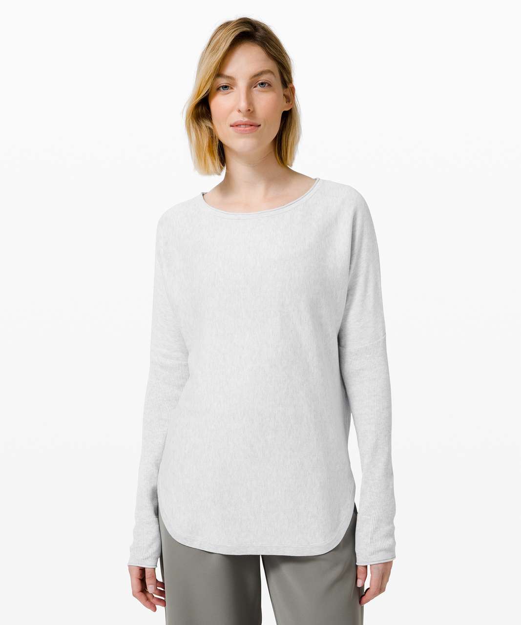 Lululemon Take it All In Sweater - Heathered Core Ultra Light Grey