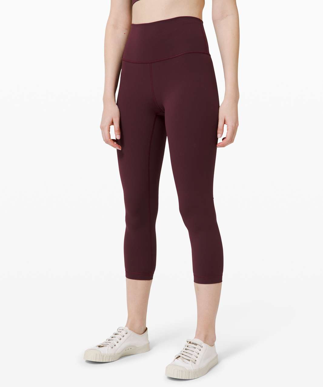 Lululemon Wunder Under Crop (High-Rise) *Luxtreme 21 - Parallel Stripe  Black White - lulu fanatics