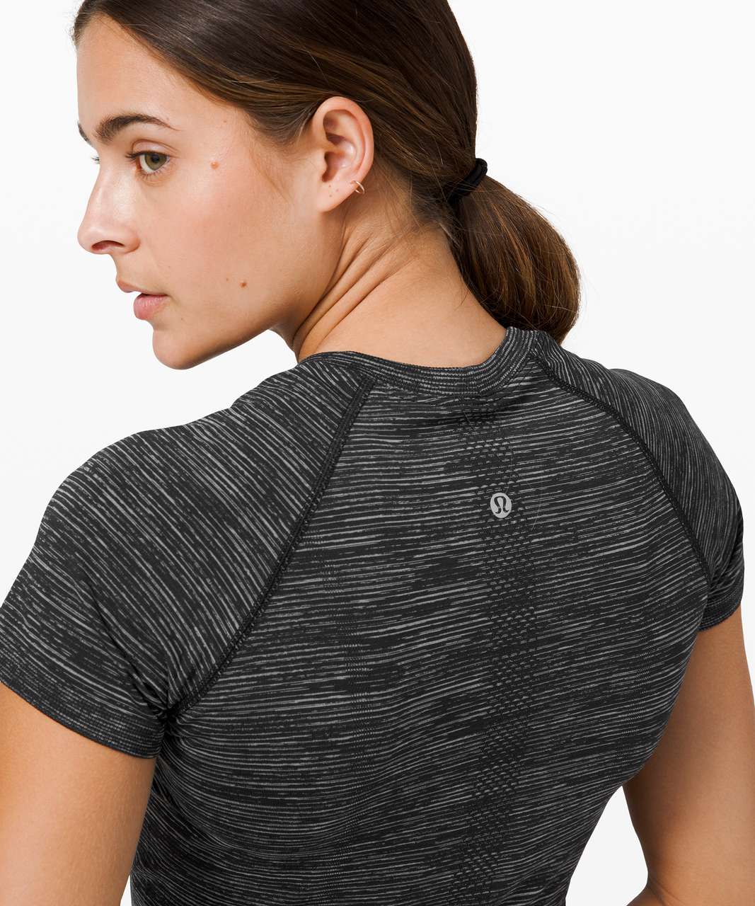 Lululemon Swiftly Tech Short Sleeve 2.0 - Black / White / Black