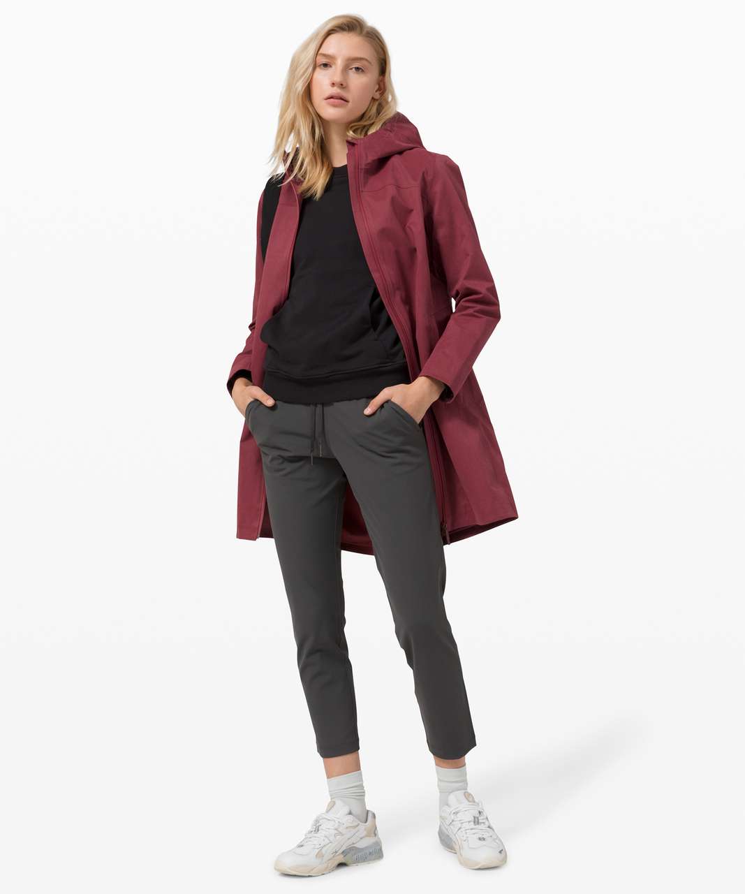 Lululemon Rain Rebel Jacket *Cotton - Chianti - lulu fanatics