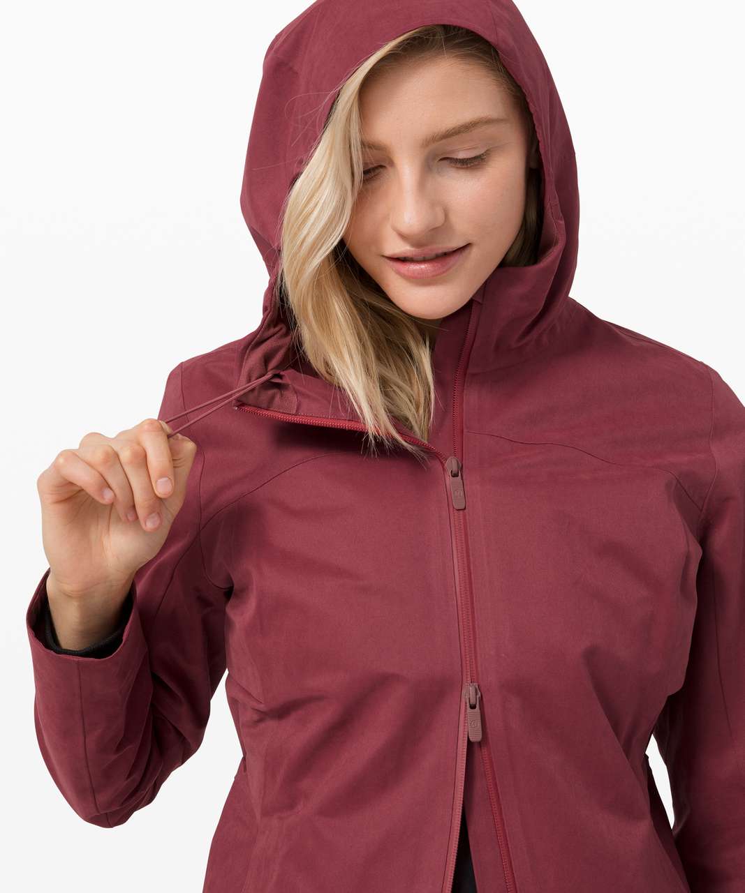 Lululemon Rain Rebel Jacket *Cotton - Chianti