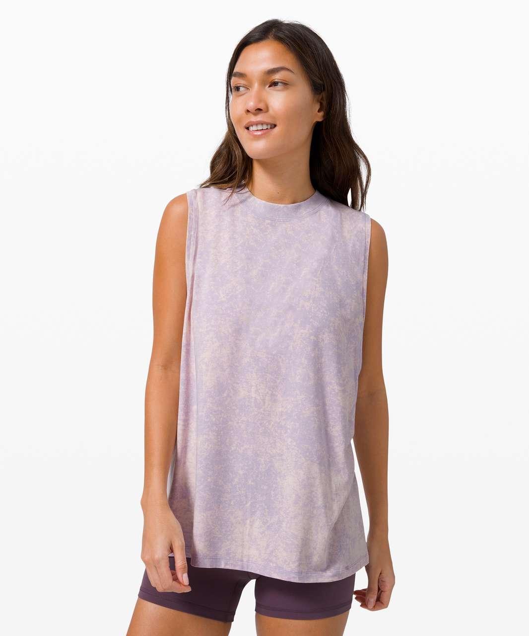 Lululemon All Yours Boyfriend Tank *Wash - Cloudy Wash Faint Lavender