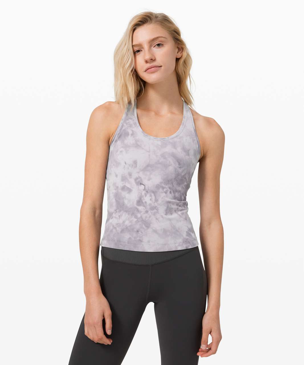 Lululemon Cool Racerback Shorter *Nulu - Diamond Dye Stargaze Pitch Grey