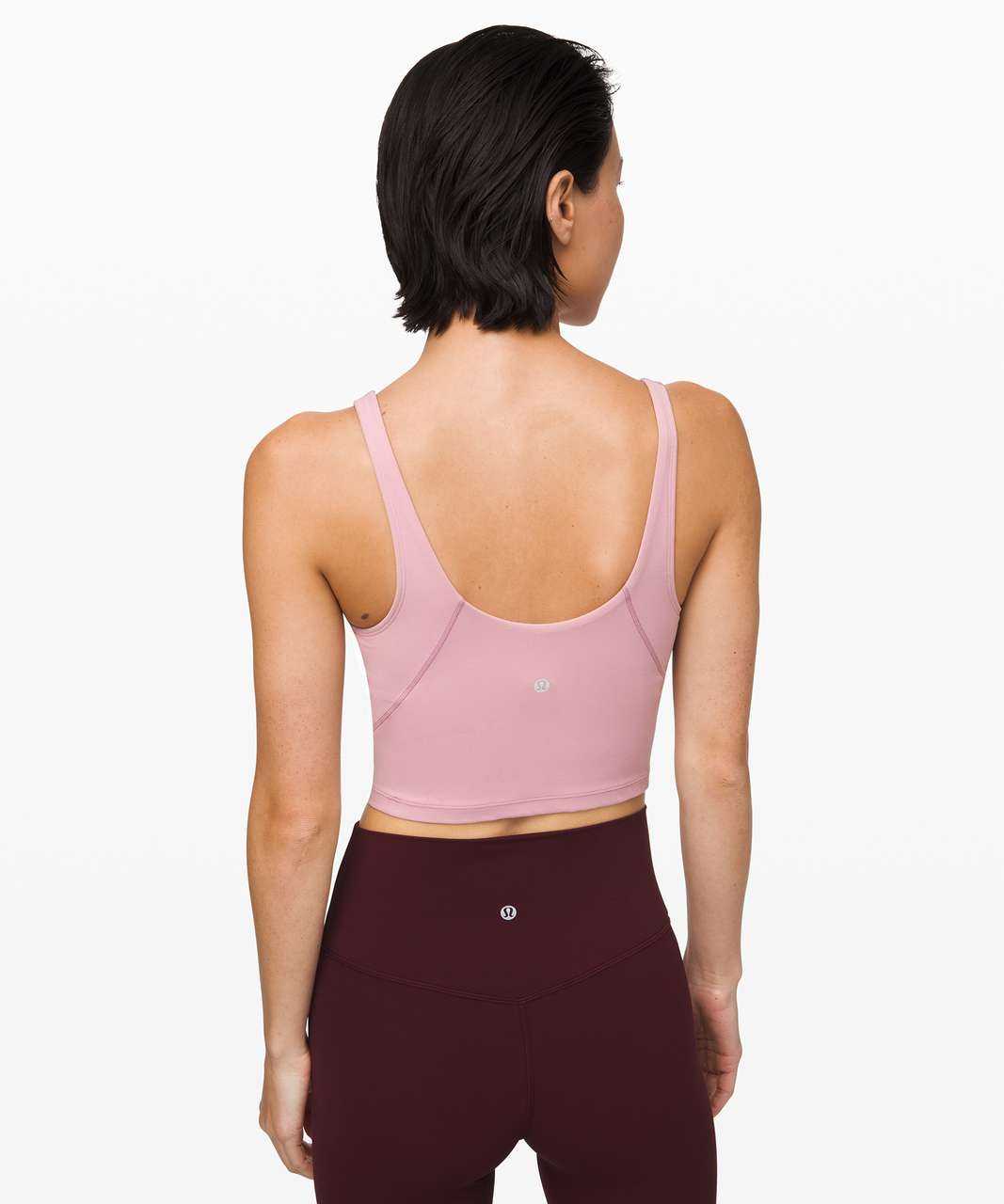 Nulu yoga short sleeve top-pink mist(4) with lululemon Align™ High