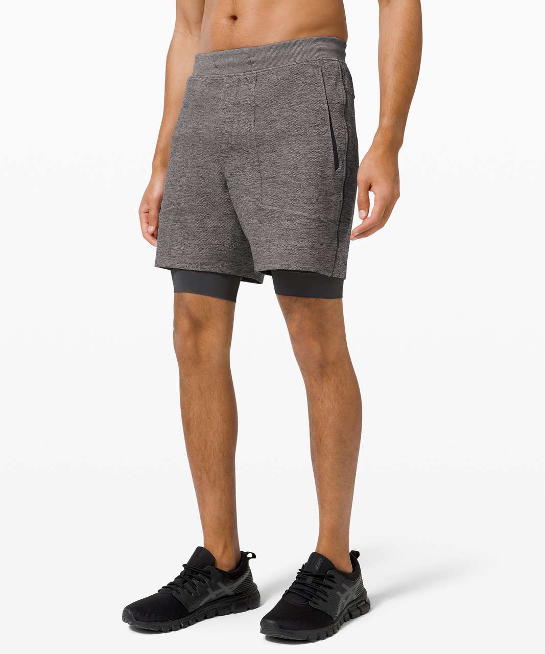 Lululemon T.H.E. Short 7" Mesh *Liner - Graphite Grey / Vapor