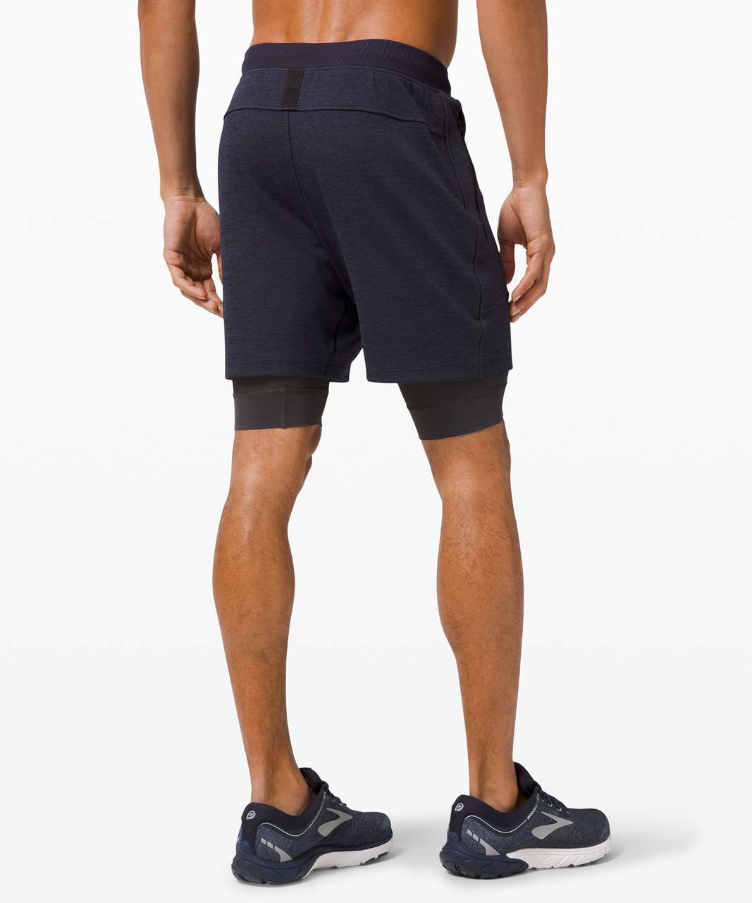 Lululemon T.H.E. Short 7" Mesh *Liner - Black / Cadet Blue