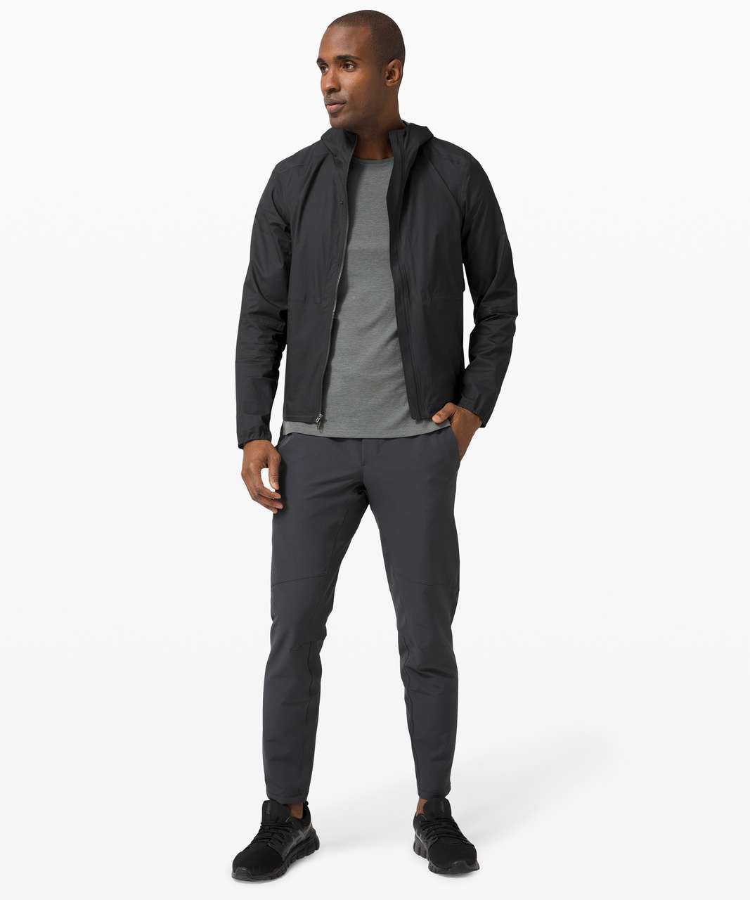 Lululemon Precipitation Jacket - Obsidian - lulu fanatics