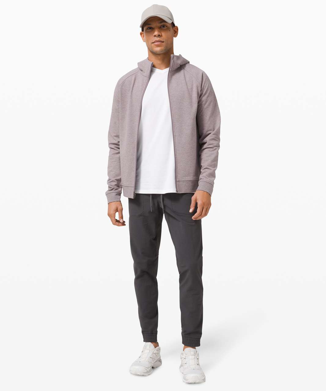 Lululemon City Sweat Zip Hoodie French Terry - Heathered Lunar Rock