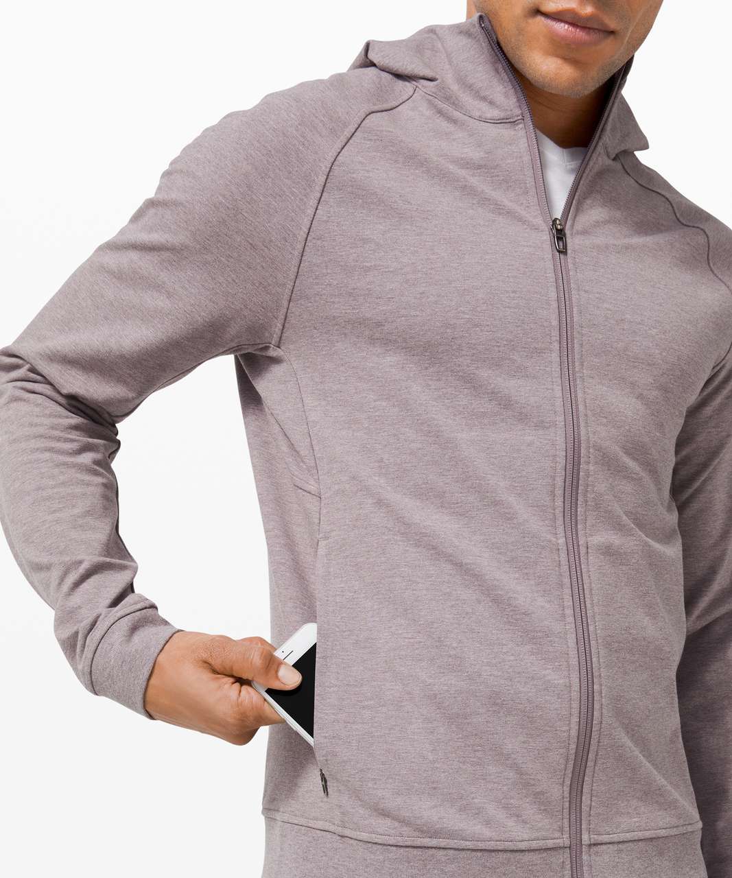 Lululemon City Sweat Zip Hoodie French Terry - Heathered Lunar Rock - lulu  fanatics