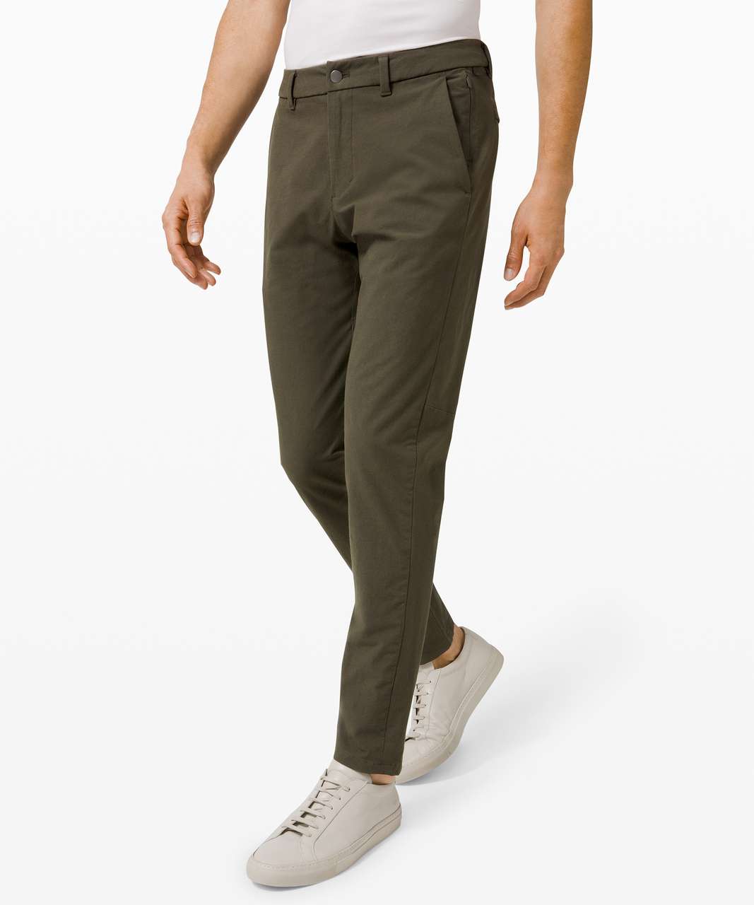 Lululemon Men Commission Pant Classic 28” L Short LM5A89S Dark Olive Size  35