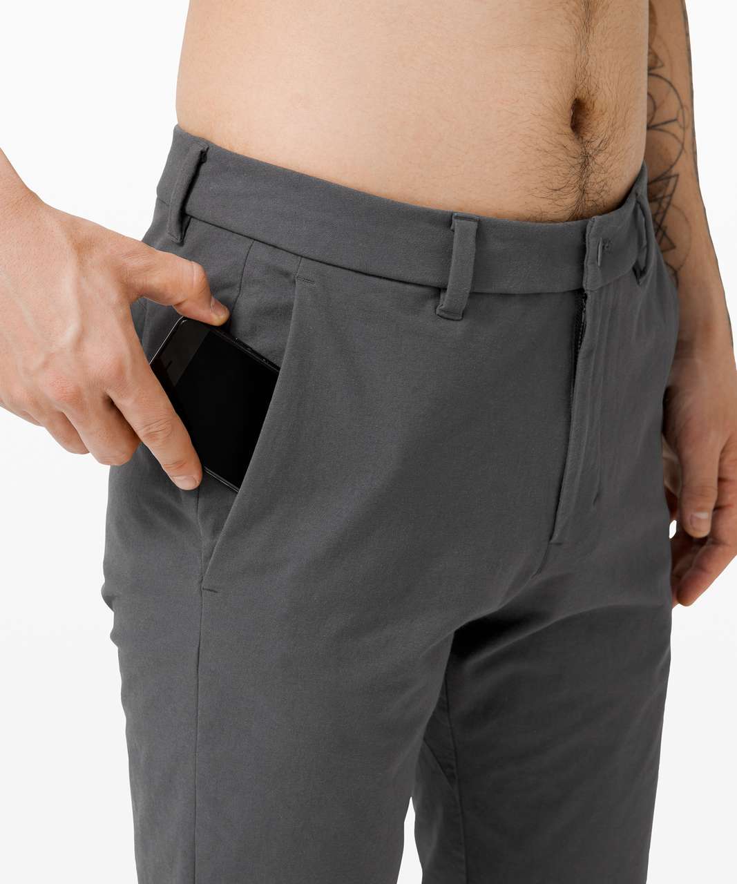 Lululemon Commission Pant Slim *Novelty Canvas 34" - Graphite Grey