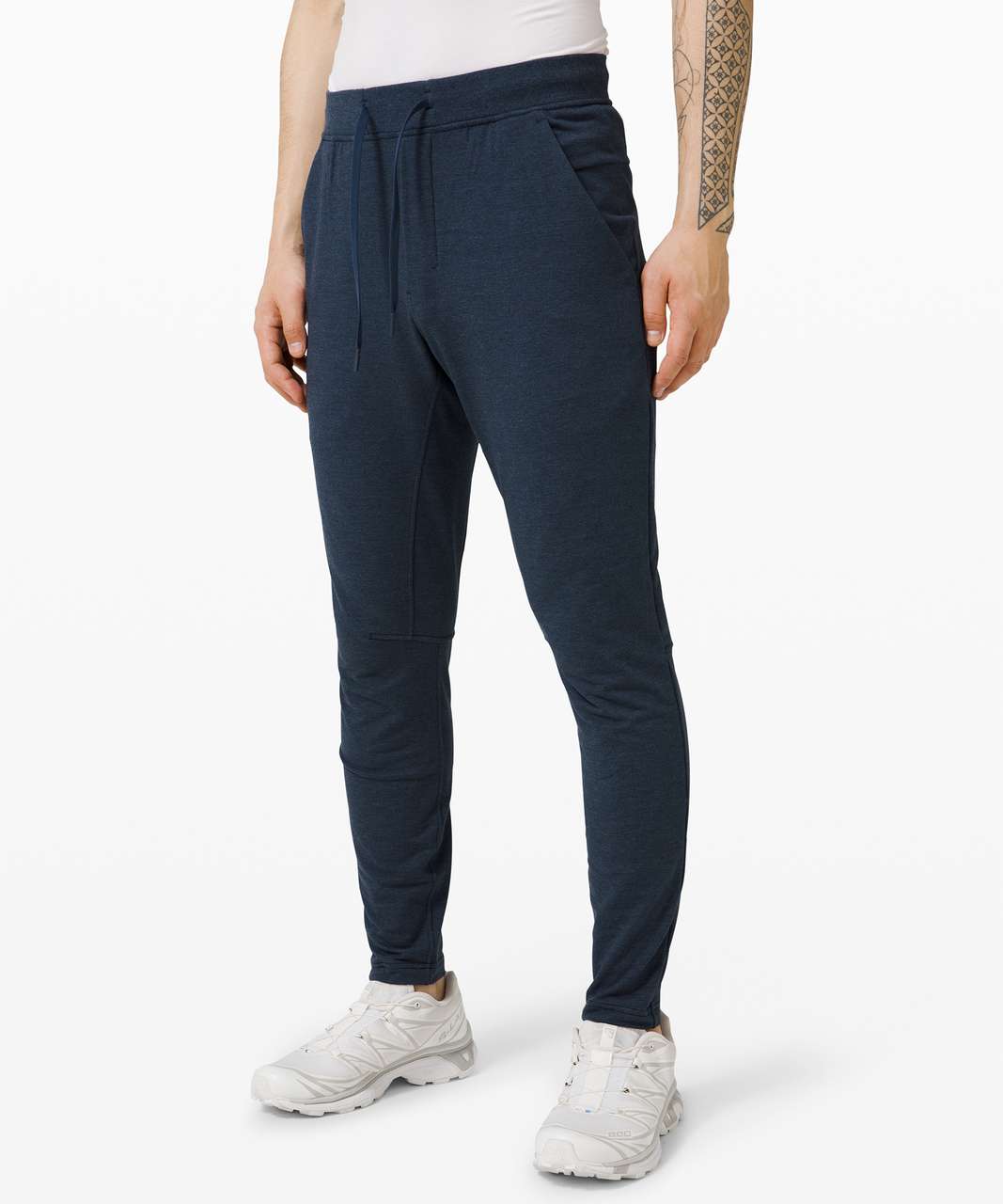 Lululemon City Sweat Pant Slim - Heathered True Navy - lulu fanatics