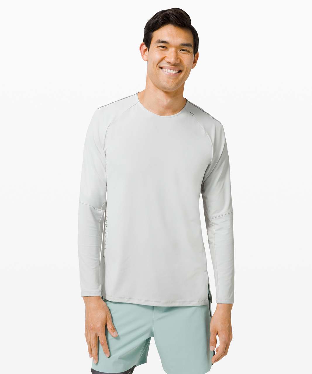 Lululemon Pulse Motivation Long Sleeve - Vapor / Vapor