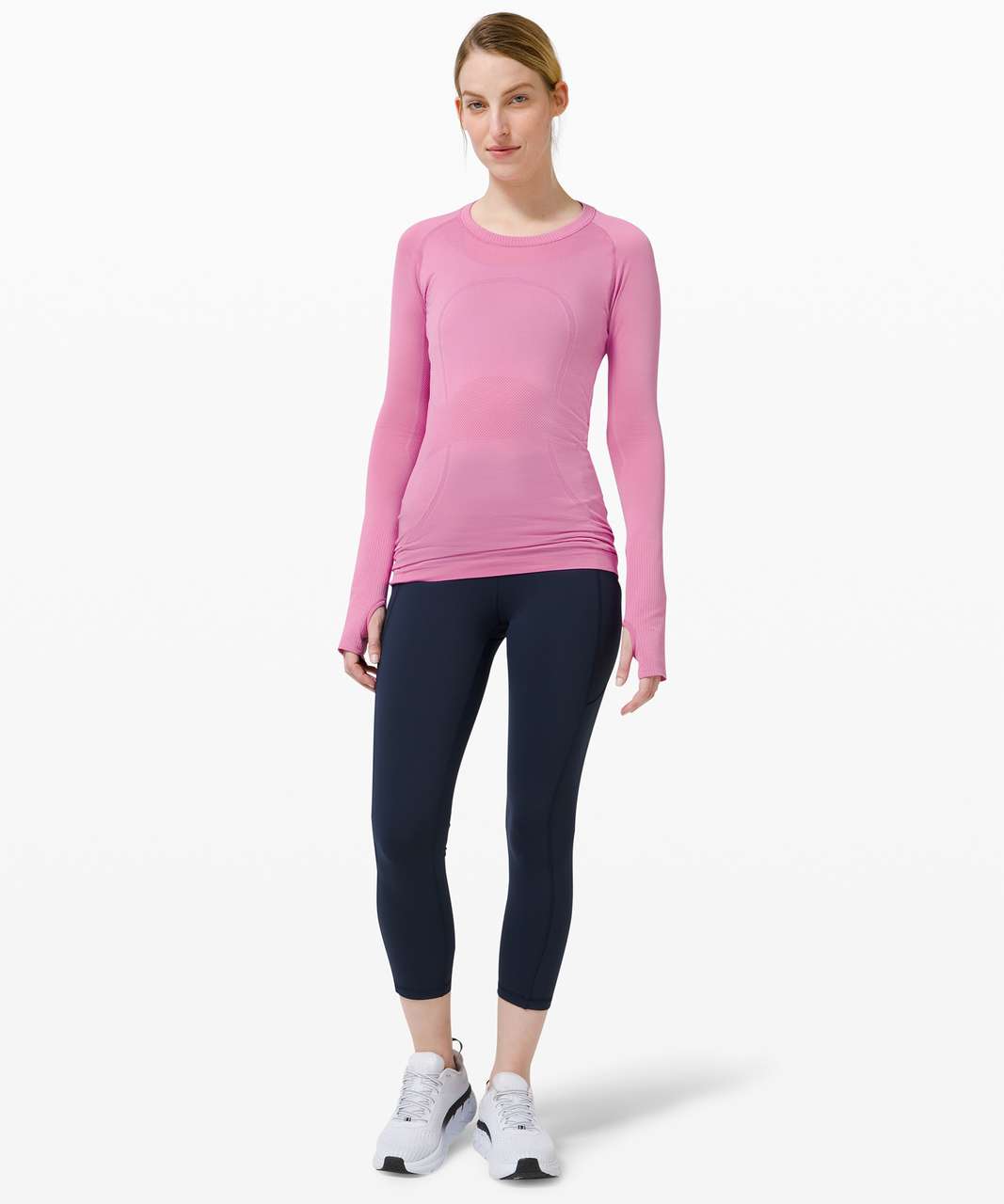 Lululemon Swiftly Tech Long Sleeve Crew - Magenta Glow / Magenta Glow