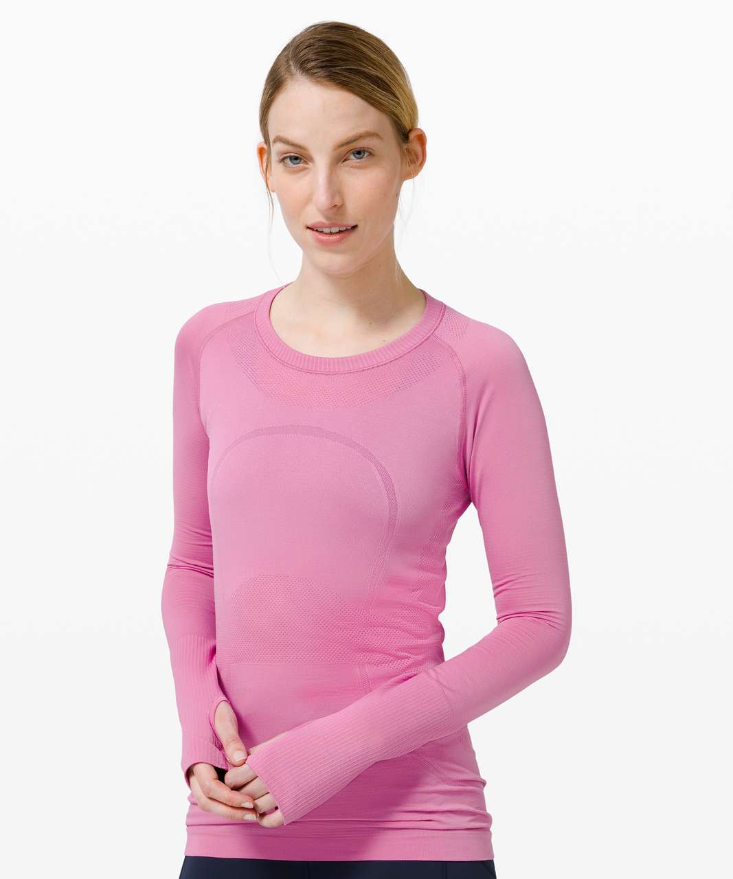 Lululemon Swiftly Tech Long Sleeve Crew - Magenta Glow / Magenta Glow