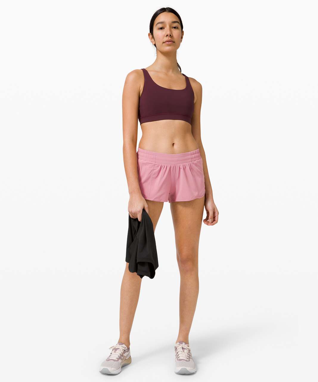 Lululemon Hotty Hot Low Rise Short 2.5 - Pow Pink - lulu fanatics