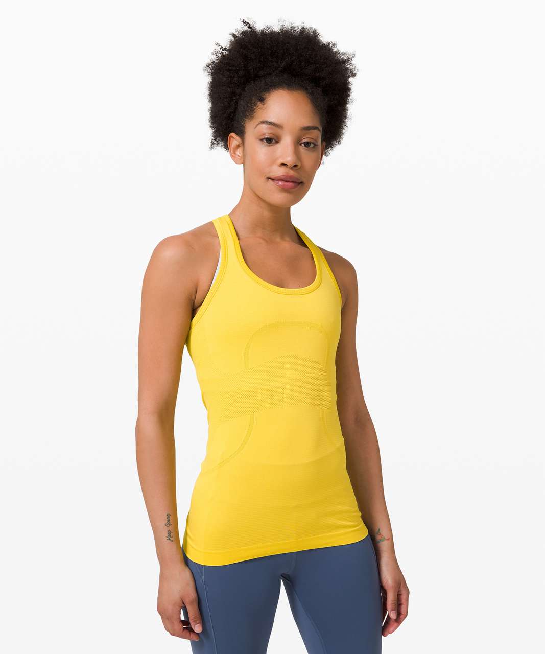 I got it because it was on sale purchases…I have regrets. 🤦‍♀️ $19  Highlight Yellow Swiftly tank. : r/lululemon