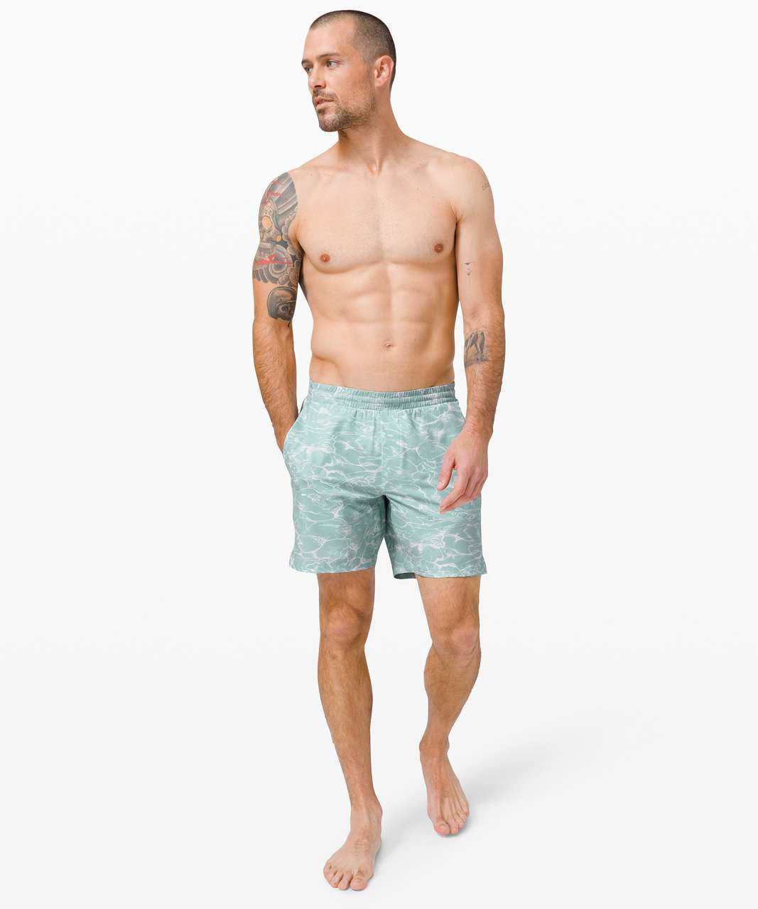 Lululemon Channel Cross Swim Short *7" - Immersion Sea Water Multi