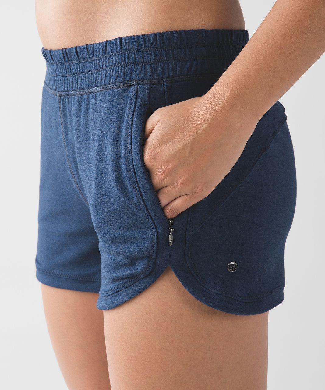 Lululemon Take Ten Short - Heathered Mod Naval Blue