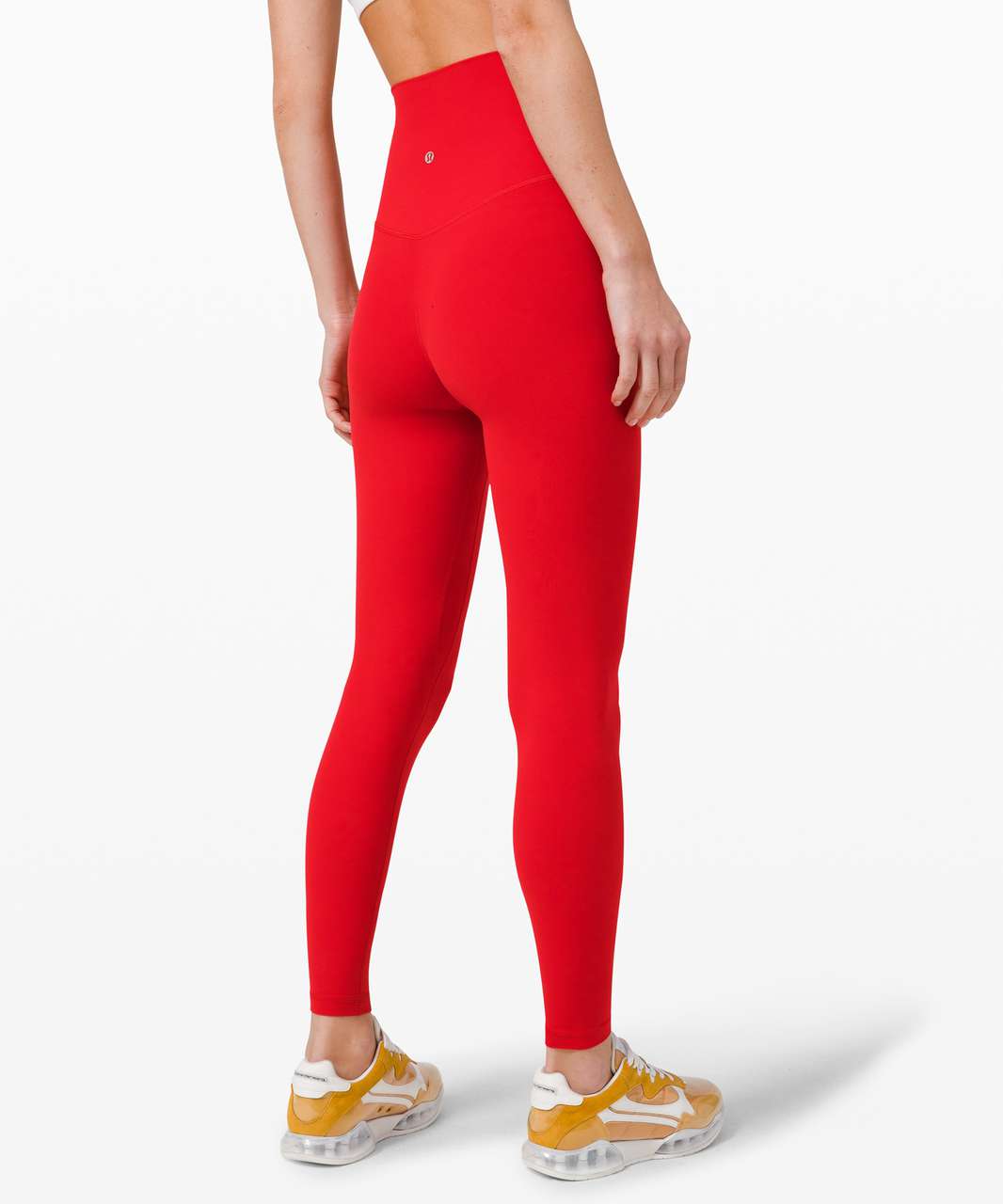 red lulu leggings