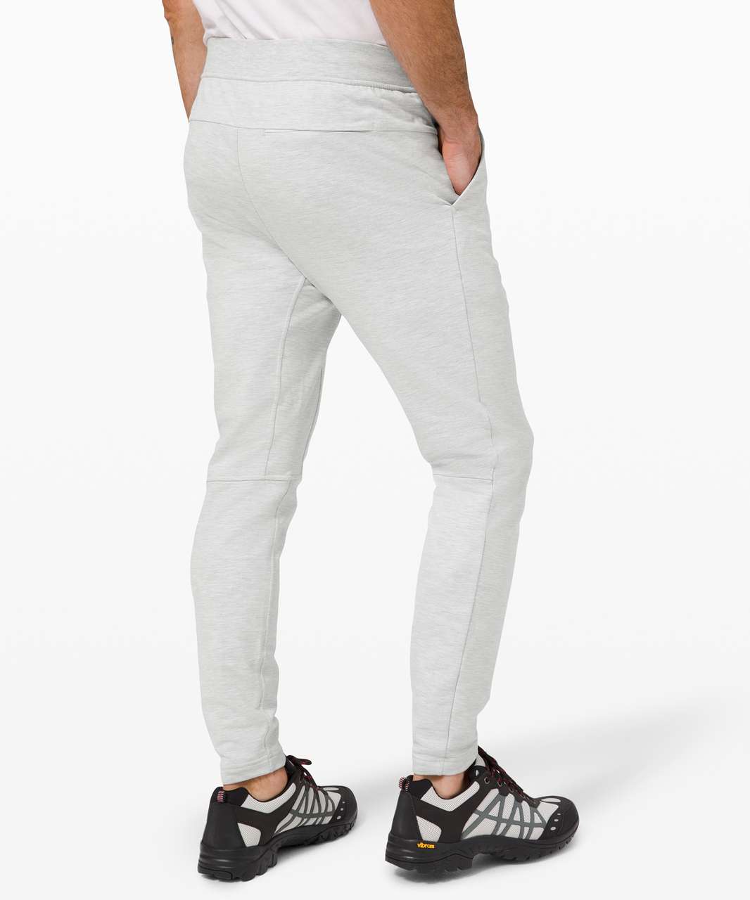 Lululemon City Sweat Pant Slim - Heathered Ultra Light Grey / Sea Salt