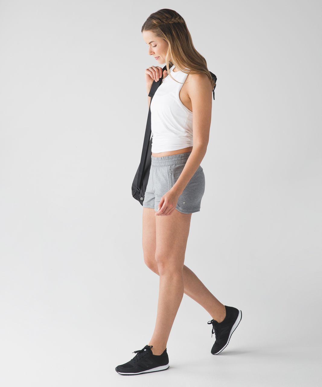 Lululemon Take Ten Short - Heathered Mod Medium Grey