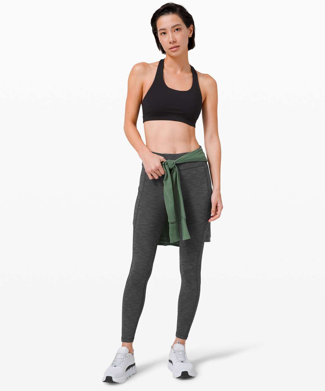 Lululemon Speed Up Tight 28 - Heathered Black - lulu fanatics