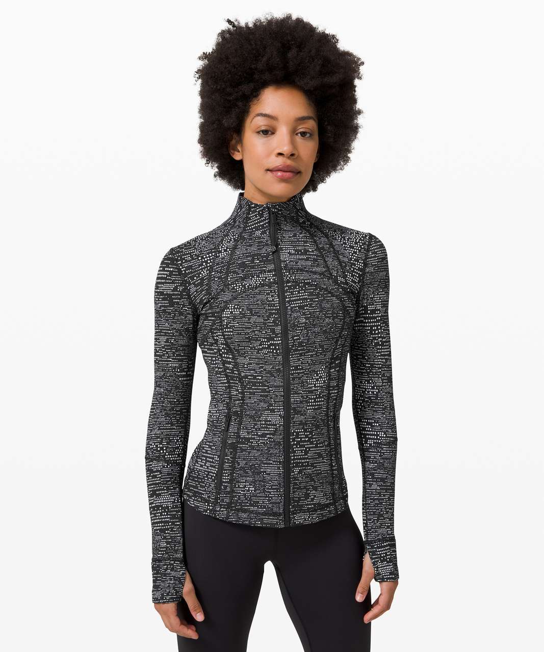 Lululemon Define Jacket *Luxtreme - Digital Rain Jacquard Black White - lulu  fanatics