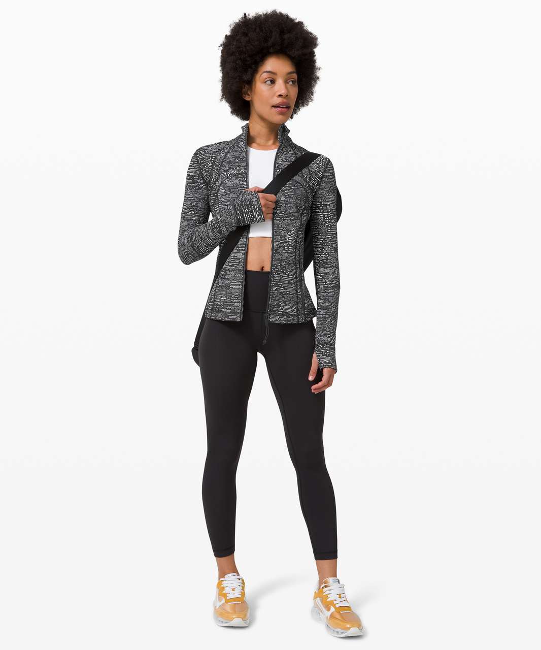 Lululemon Define Jacket *Luxtreme - Digital Rain Jacquard Black