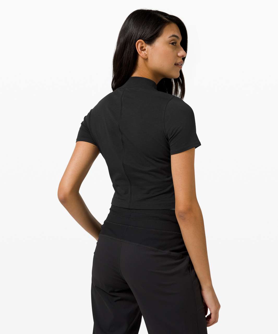 Lululemon Kitsilano Mock Neck Tee - Black